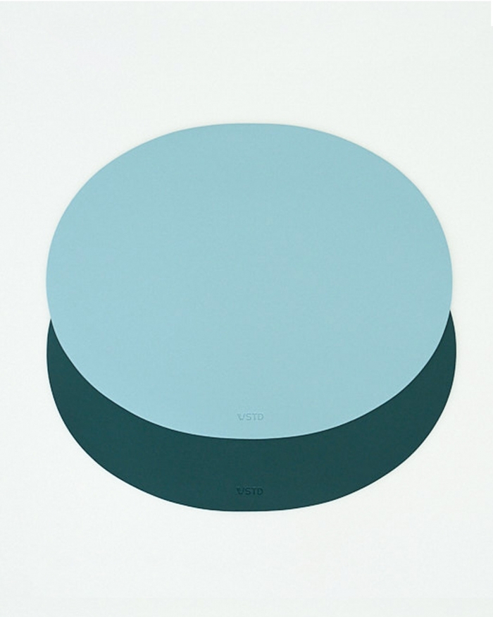 [단독][DTD] 오발 테이블 매트 40cm - Blue, Turquoise
