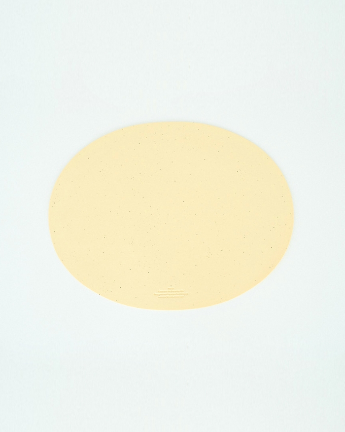 [단독][TERRAZO] OVAL TABLE MATT 40cm - Yellow