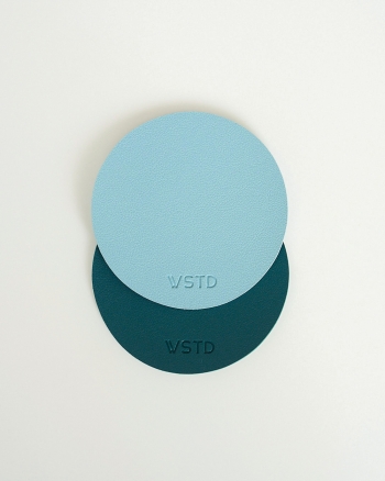 [단독][DTD] 원형 코스터 10cm - Blue, Turquoise